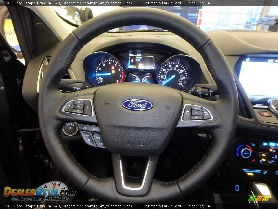 2019 Ford Escape Titanium 4WD Magnetic / Chromite Gray/Charcoal Black Photo #15