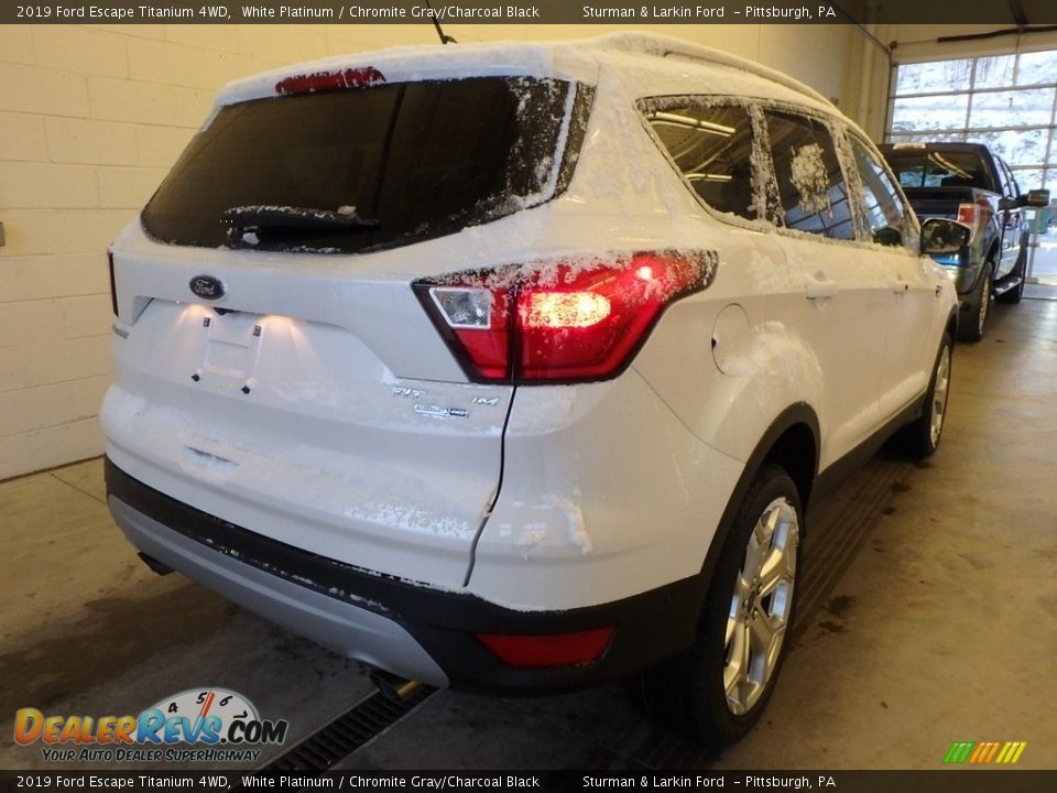2019 Ford Escape Titanium 4WD White Platinum / Chromite Gray/Charcoal Black Photo #2
