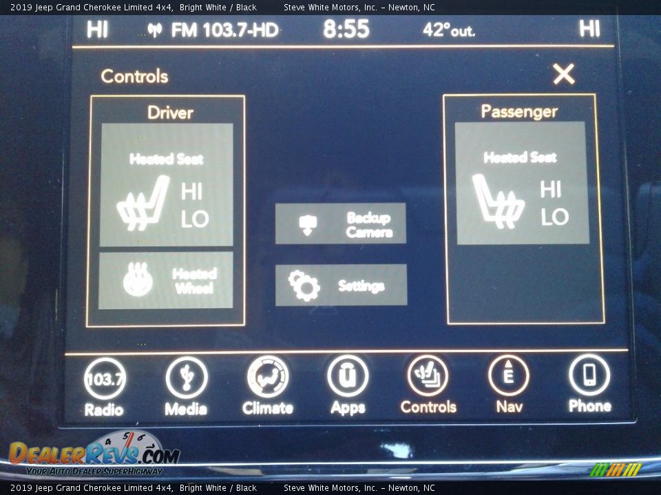 2019 Jeep Grand Cherokee Limited 4x4 Bright White / Black Photo #26