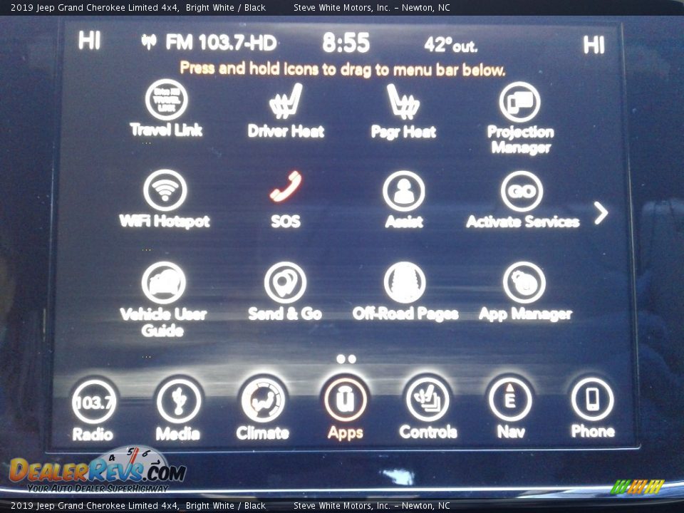 2019 Jeep Grand Cherokee Limited 4x4 Bright White / Black Photo #27