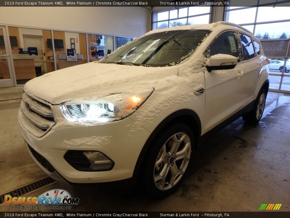 2019 Ford Escape Titanium 4WD White Platinum / Chromite Gray/Charcoal Black Photo #4