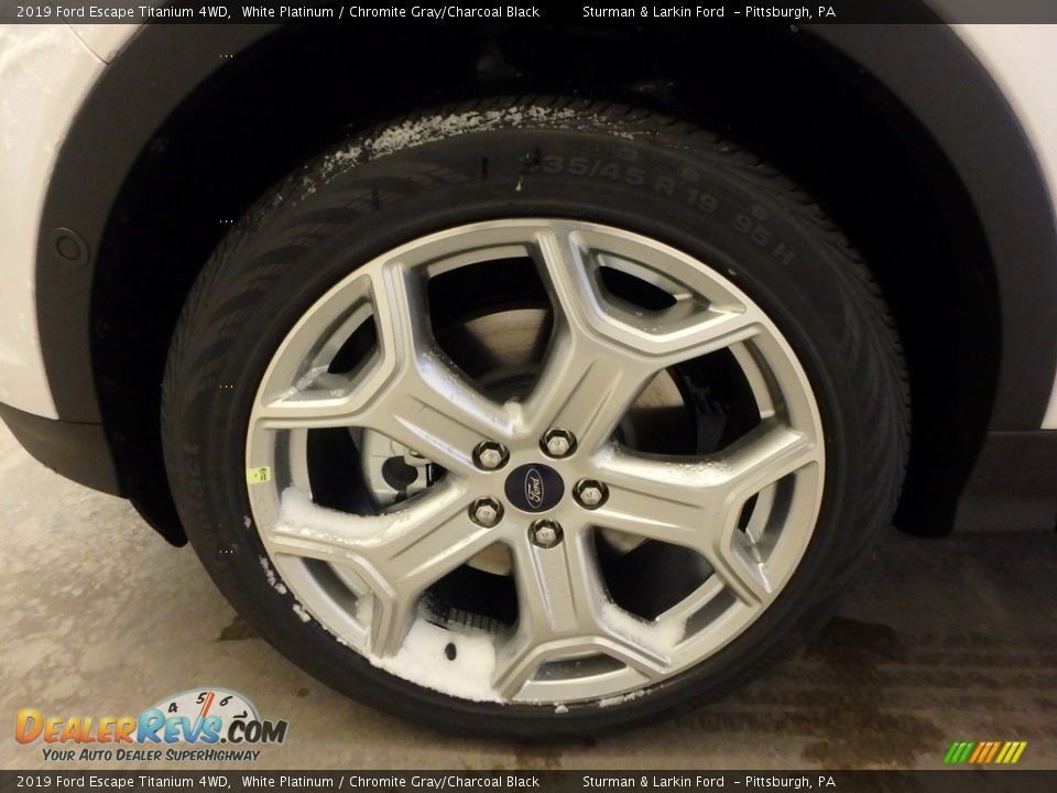 2019 Ford Escape Titanium 4WD White Platinum / Chromite Gray/Charcoal Black Photo #5