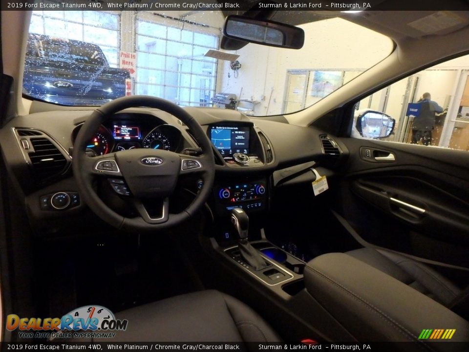 2019 Ford Escape Titanium 4WD White Platinum / Chromite Gray/Charcoal Black Photo #8
