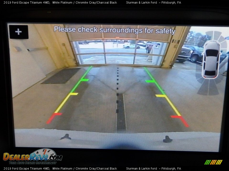 2019 Ford Escape Titanium 4WD White Platinum / Chromite Gray/Charcoal Black Photo #14