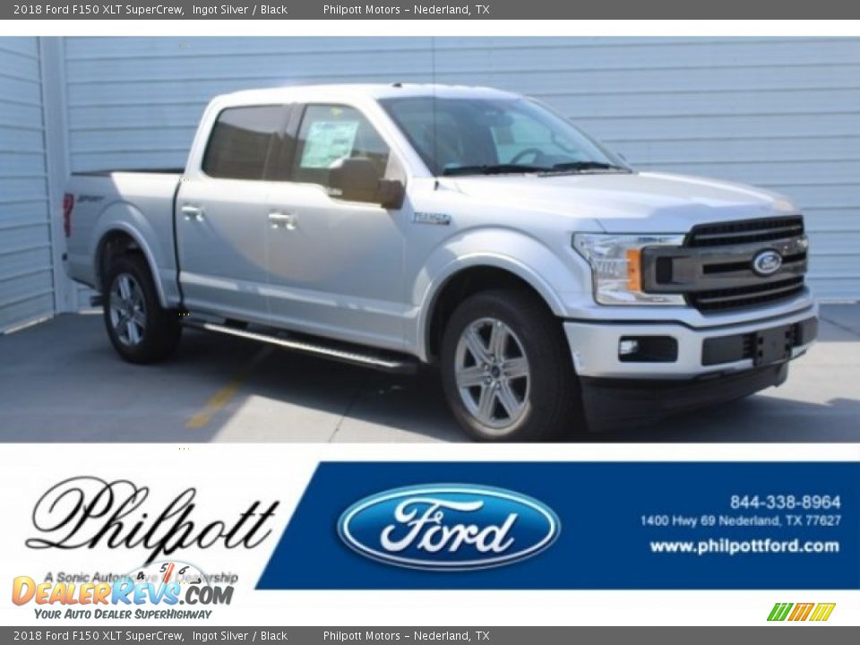 2018 Ford F150 XLT SuperCrew Ingot Silver / Black Photo #1