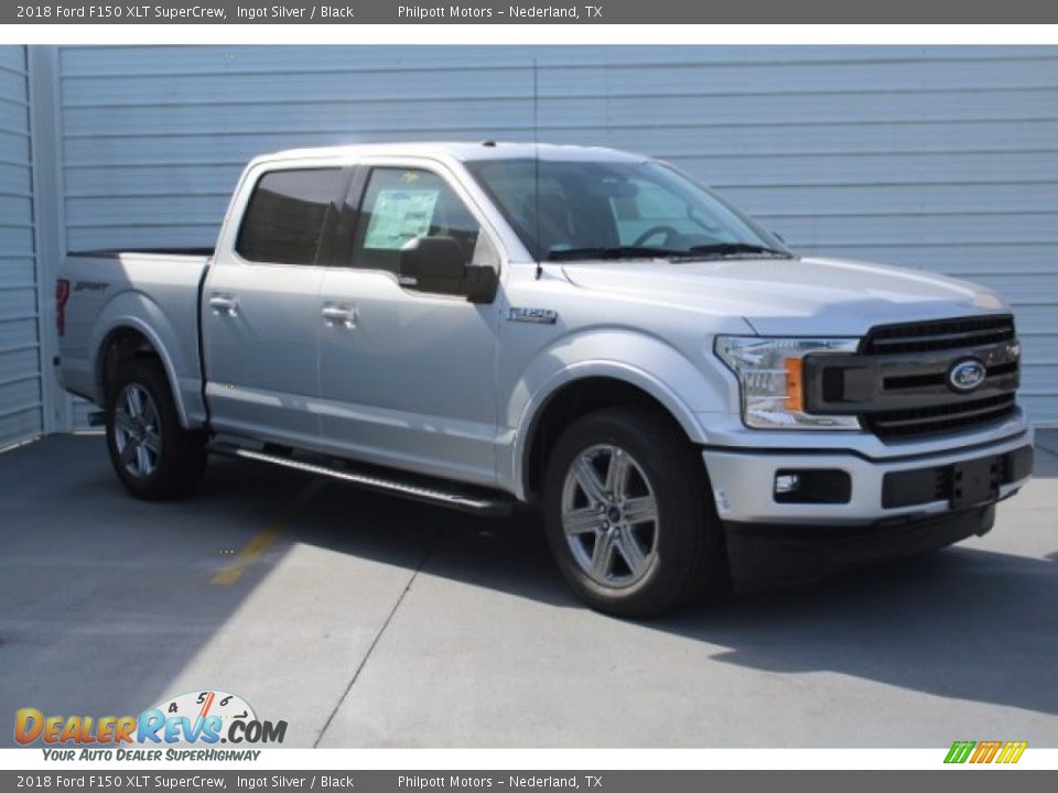 2018 Ford F150 XLT SuperCrew Ingot Silver / Black Photo #2