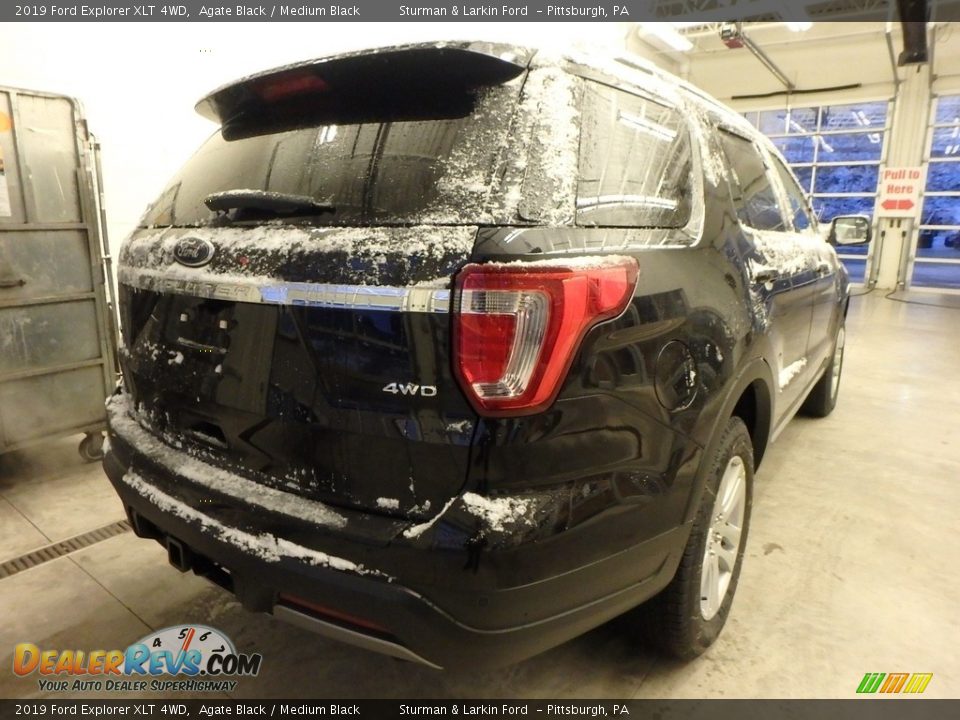 2019 Ford Explorer XLT 4WD Agate Black / Medium Black Photo #2