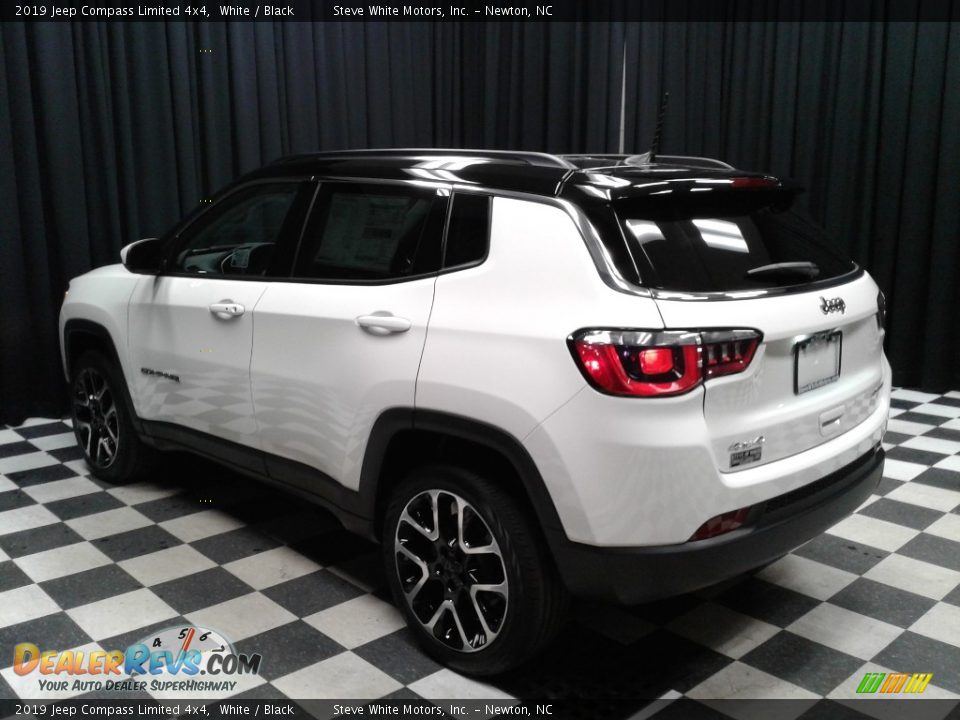 2019 Jeep Compass Limited 4x4 White / Black Photo #8