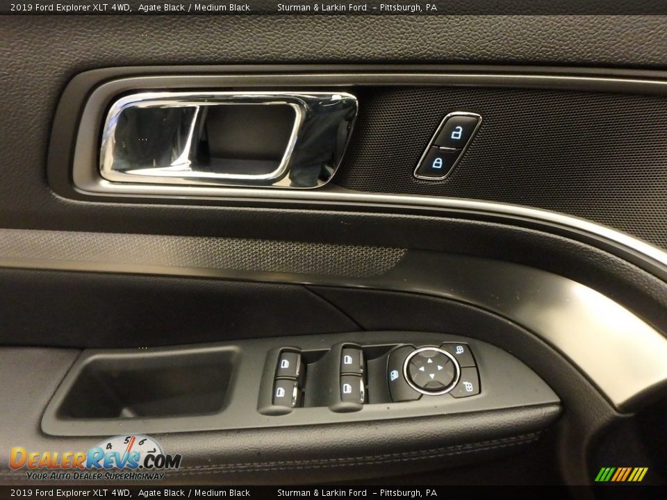 2019 Ford Explorer XLT 4WD Agate Black / Medium Black Photo #9