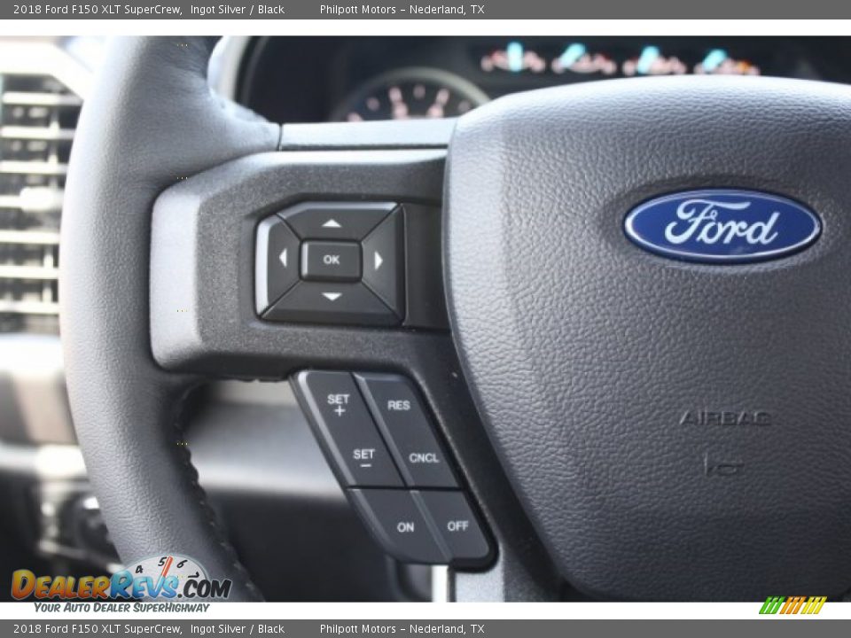 2018 Ford F150 XLT SuperCrew Ingot Silver / Black Photo #16