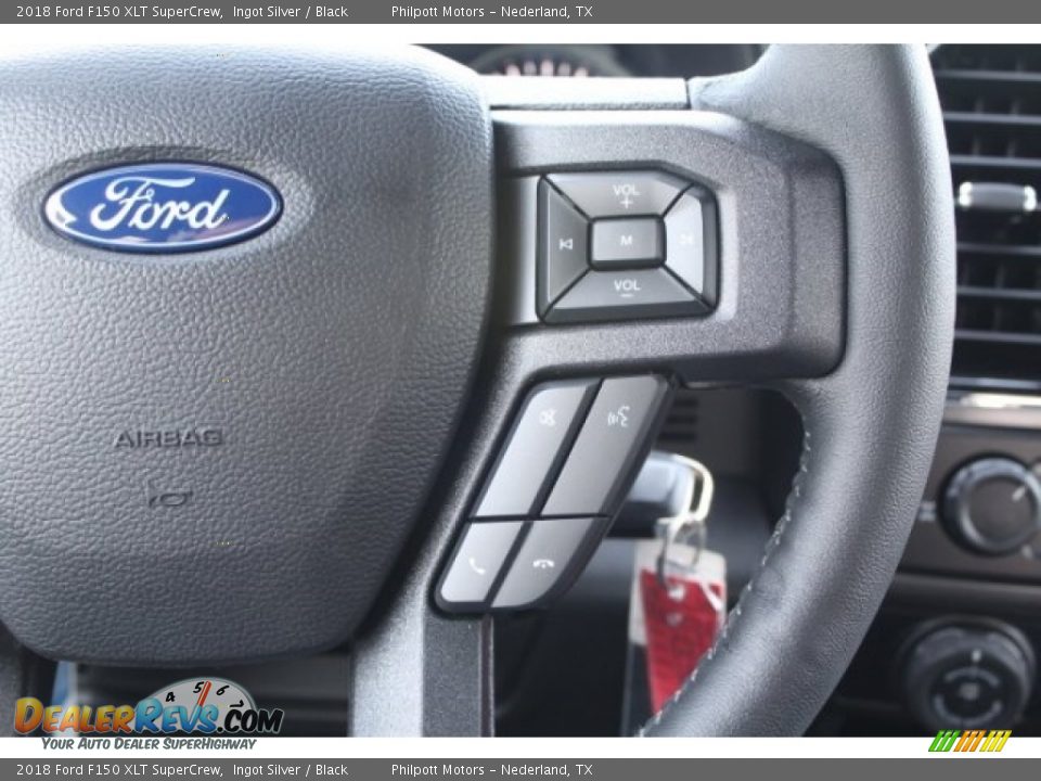 2018 Ford F150 XLT SuperCrew Ingot Silver / Black Photo #17
