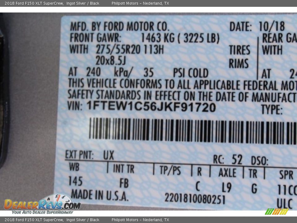 2018 Ford F150 XLT SuperCrew Ingot Silver / Black Photo #24
