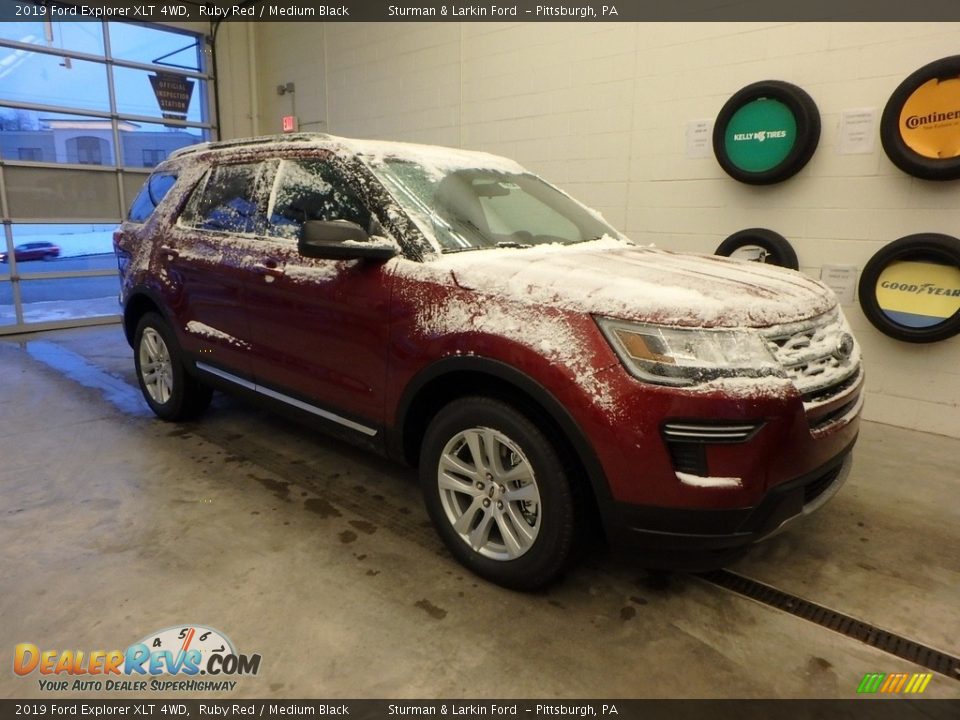2019 Ford Explorer XLT 4WD Ruby Red / Medium Black Photo #1