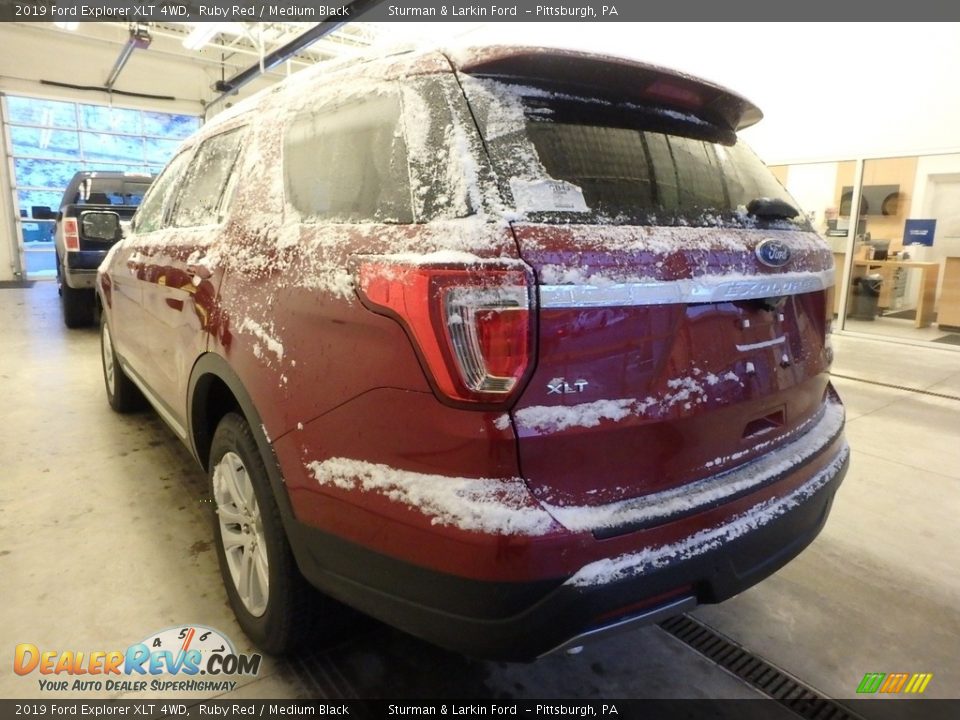 2019 Ford Explorer XLT 4WD Ruby Red / Medium Black Photo #3
