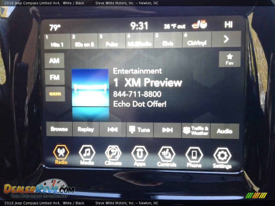 2019 Jeep Compass Limited 4x4 White / Black Photo #20