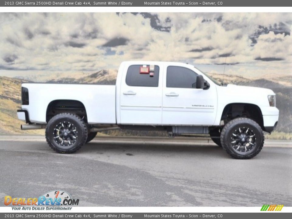 2013 GMC Sierra 2500HD Denali Crew Cab 4x4 Summit White / Ebony Photo #2