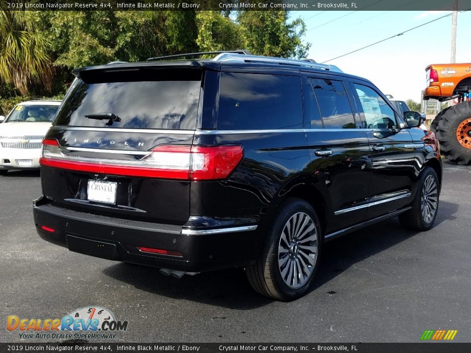 2019 Lincoln Navigator Reserve 4x4 Infinite Black Metallic / Ebony Photo #5