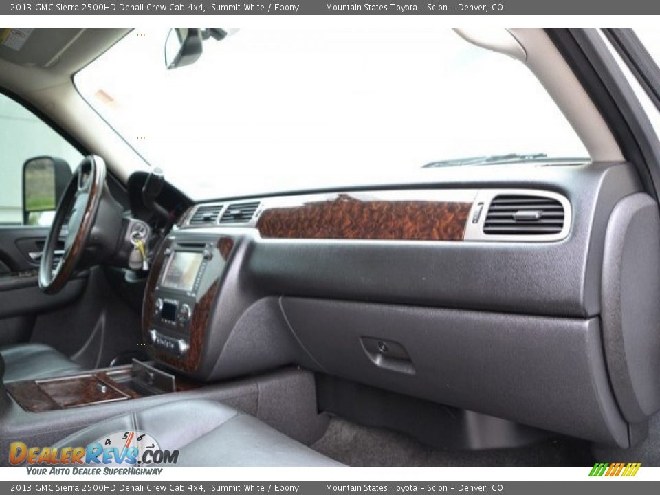 2013 GMC Sierra 2500HD Denali Crew Cab 4x4 Summit White / Ebony Photo #16