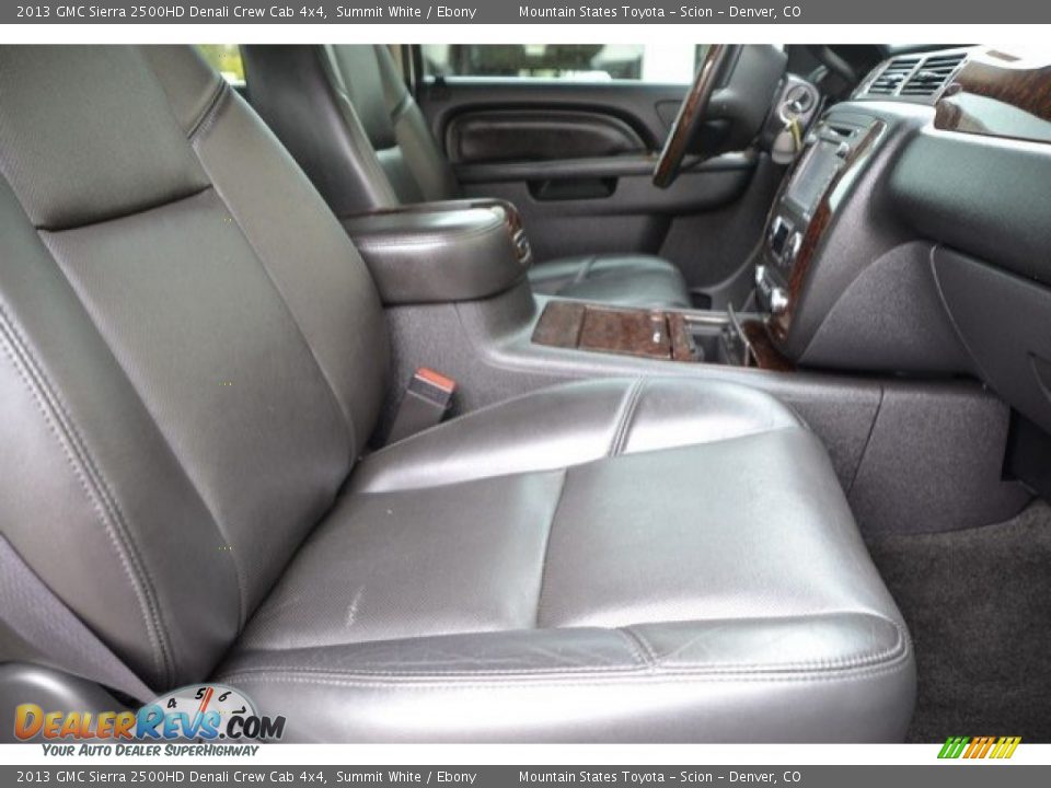 2013 GMC Sierra 2500HD Denali Crew Cab 4x4 Summit White / Ebony Photo #17