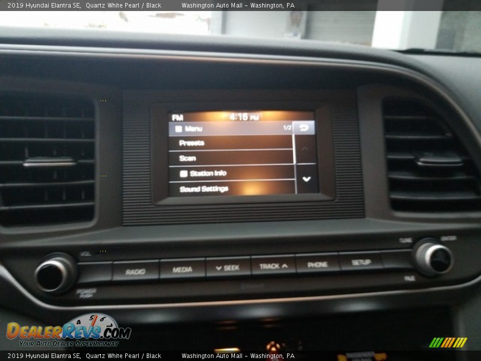 2019 Hyundai Elantra SE Quartz White Pearl / Black Photo #14
