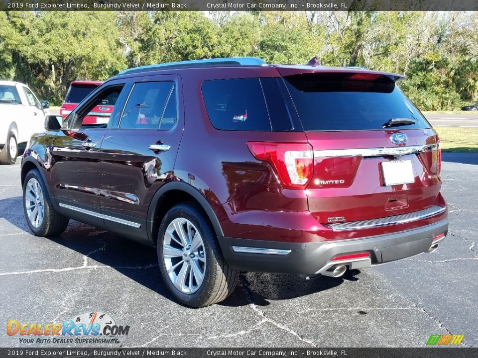 2019 Ford Explorer Limited Burgundy Velvet / Medium Black Photo #3