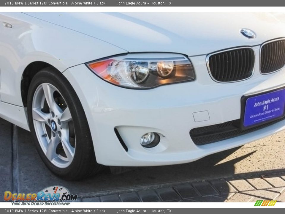 2013 BMW 1 Series 128i Convertible Alpine White / Black Photo #12