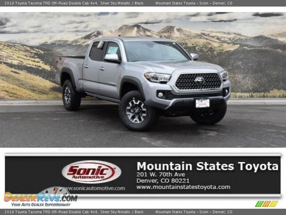 2019 Toyota Tacoma TRD Off-Road Double Cab 4x4 Silver Sky Metallic / Black Photo #1