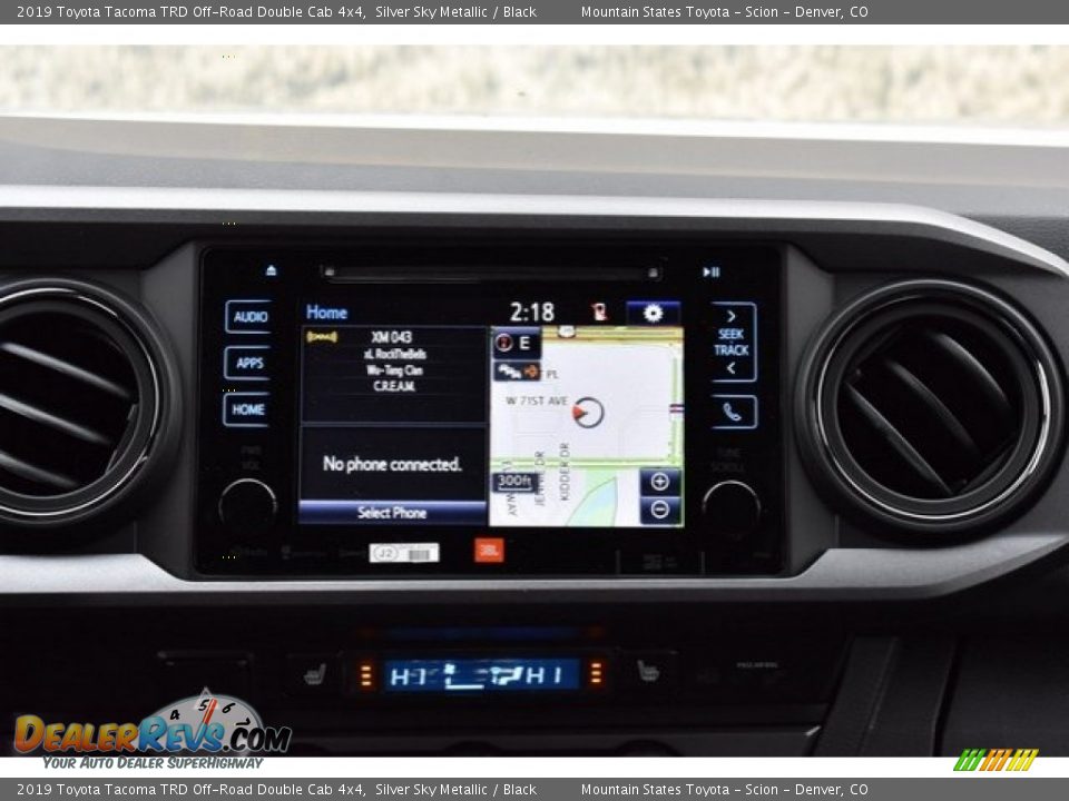 2019 Toyota Tacoma TRD Off-Road Double Cab 4x4 Silver Sky Metallic / Black Photo #10