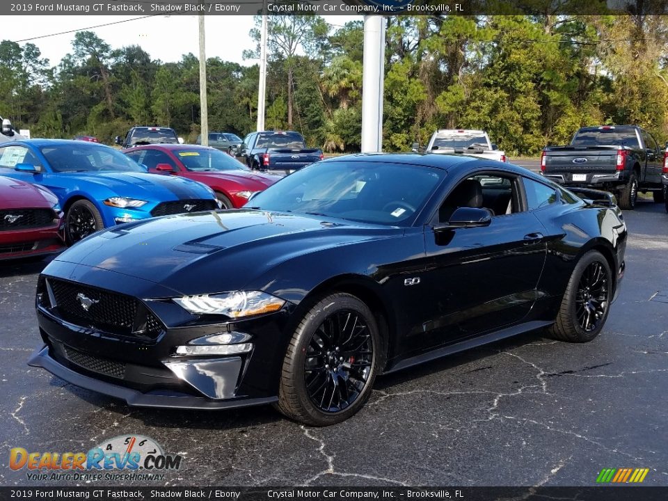 2019 Ford Mustang GT Fastback Shadow Black / Ebony Photo #1