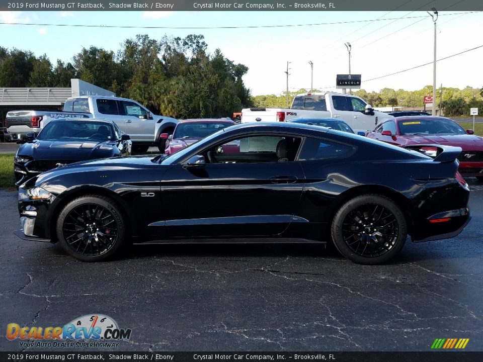 2019 Ford Mustang GT Fastback Shadow Black / Ebony Photo #2