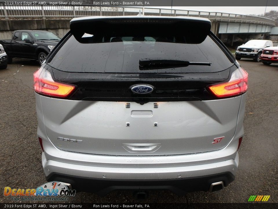 2019 Ford Edge ST AWD Ingot Silver / Ebony Photo #3