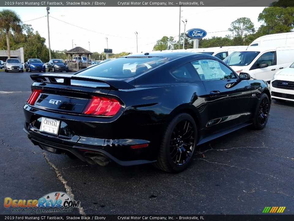 2019 Ford Mustang GT Fastback Shadow Black / Ebony Photo #5