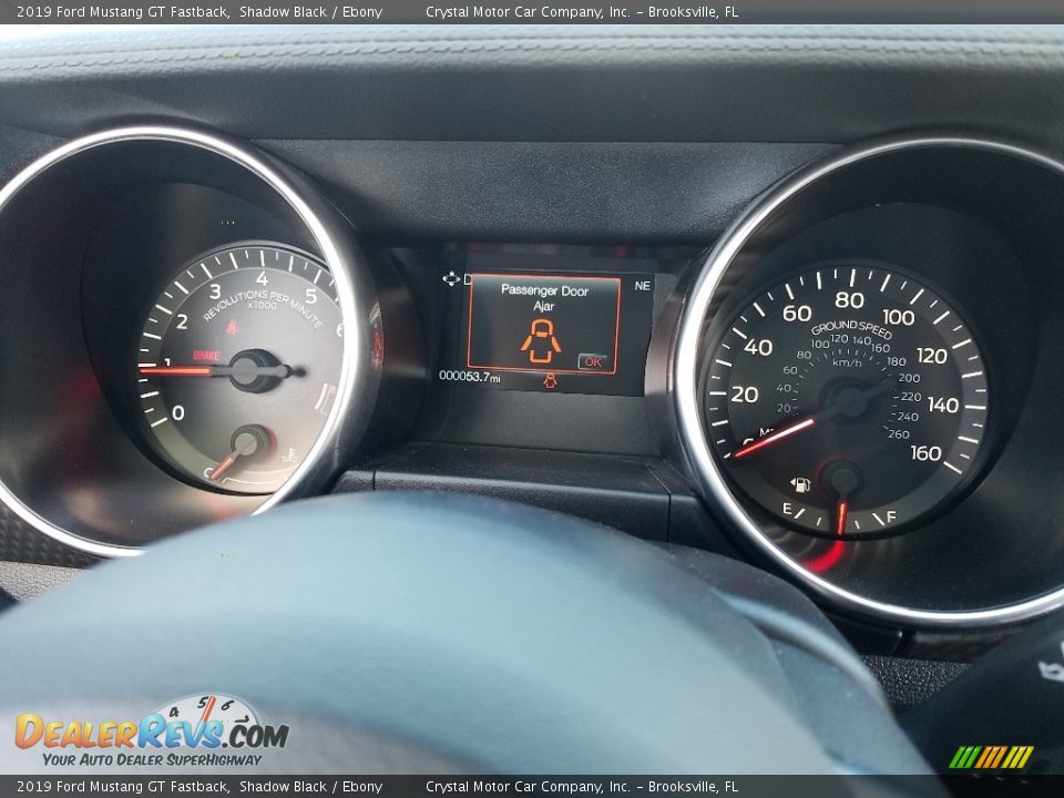 2019 Ford Mustang GT Fastback Shadow Black / Ebony Photo #14