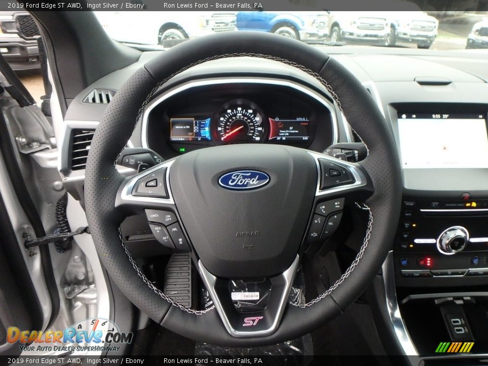 2019 Ford Edge ST AWD Steering Wheel Photo #17
