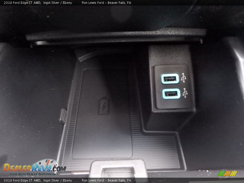 2019 Ford Edge ST AWD Ingot Silver / Ebony Photo #20