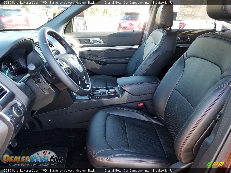 Medium Black Interior - 2019 Ford Explorer Sport 4WD Photo #9