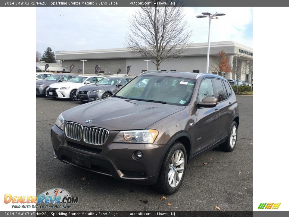 2014 BMW X3 xDrive28i Sparkling Bronze Metallic / Sand Beige Photo #1