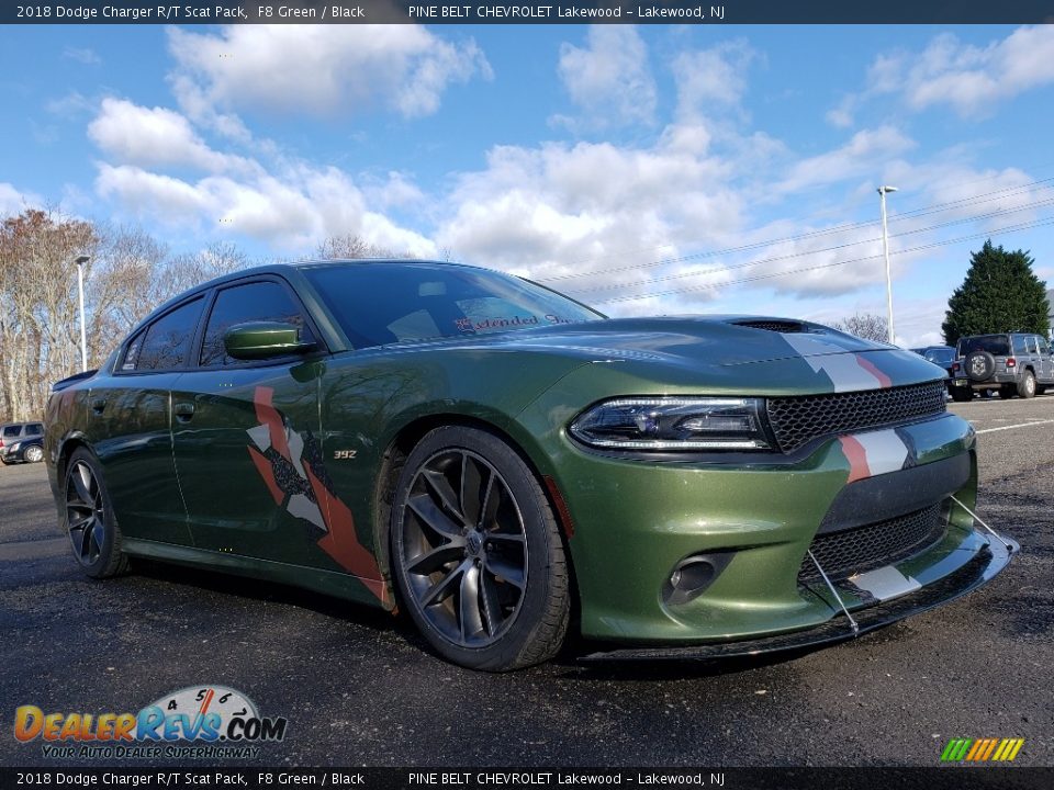 2018 Dodge Charger R/T Scat Pack F8 Green / Black Photo #1