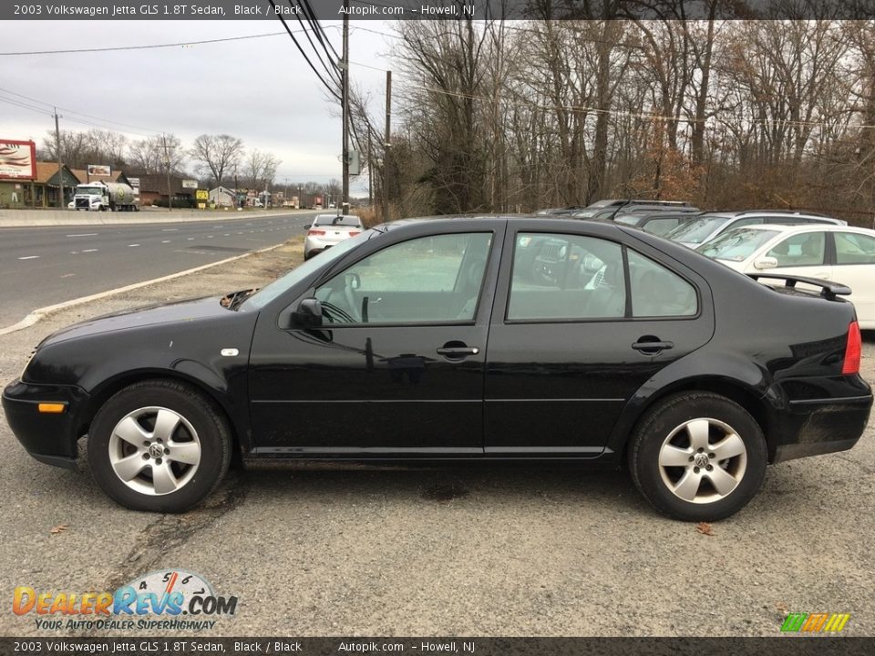 2003 Volkswagen Jetta GLS 1.8T Sedan Black / Black Photo #2