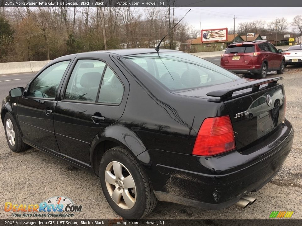 2003 Volkswagen Jetta GLS 1.8T Sedan Black / Black Photo #3