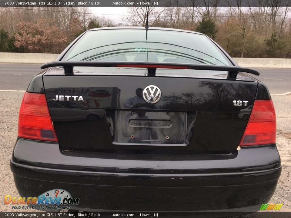 2003 Volkswagen Jetta GLS 1.8T Sedan Black / Black Photo #4