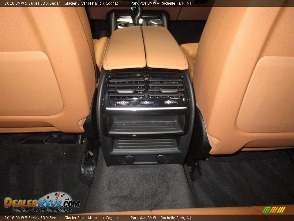 2018 BMW 5 Series 530i Sedan Glacier Silver Metallic / Cognac Photo #20