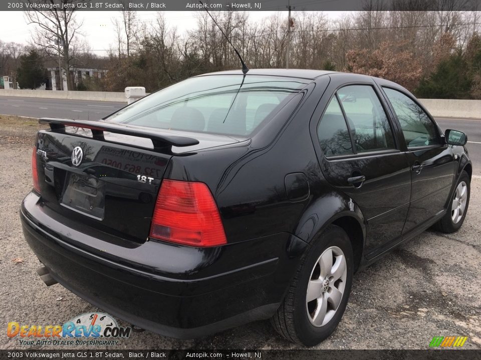 2003 Volkswagen Jetta GLS 1.8T Sedan Black / Black Photo #5