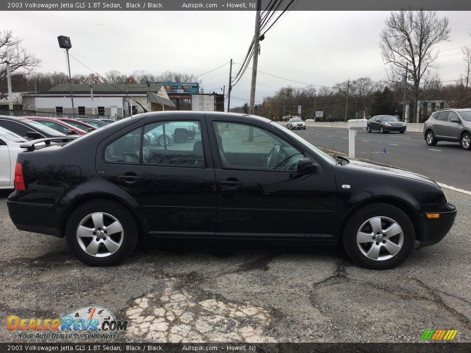 2003 Volkswagen Jetta GLS 1.8T Sedan Black / Black Photo #6