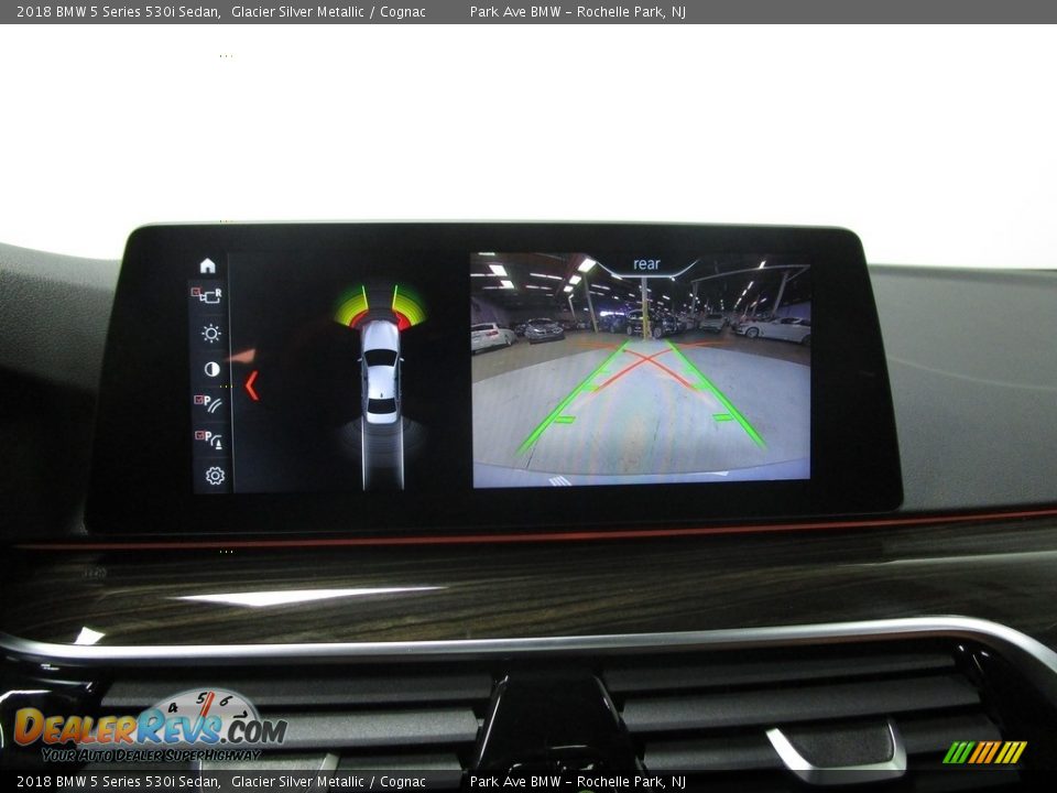 2018 BMW 5 Series 530i Sedan Glacier Silver Metallic / Cognac Photo #27