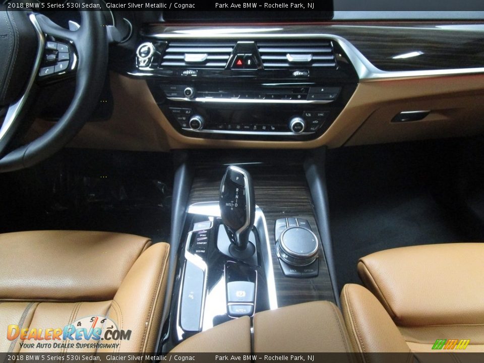 2018 BMW 5 Series 530i Sedan Glacier Silver Metallic / Cognac Photo #28