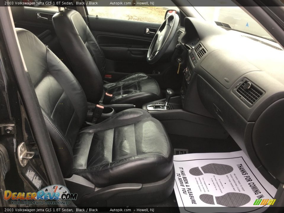 2003 Volkswagen Jetta GLS 1.8T Sedan Black / Black Photo #11