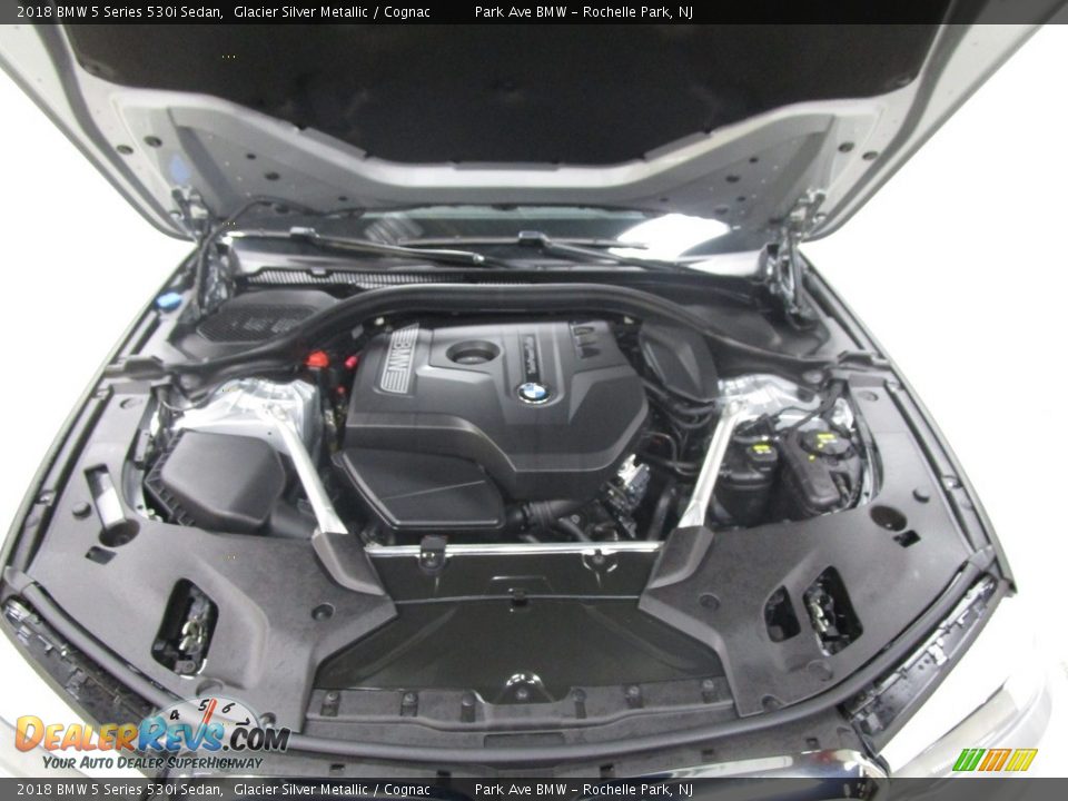 2018 BMW 5 Series 530i Sedan Glacier Silver Metallic / Cognac Photo #30