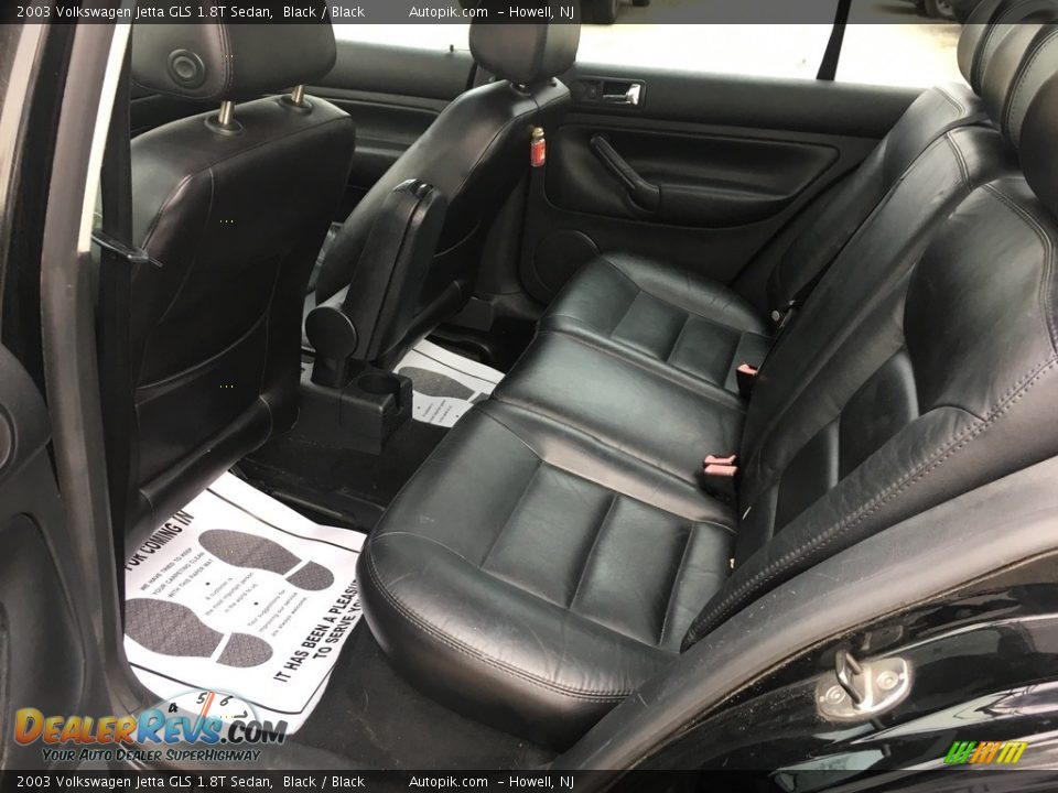 2003 Volkswagen Jetta GLS 1.8T Sedan Black / Black Photo #14