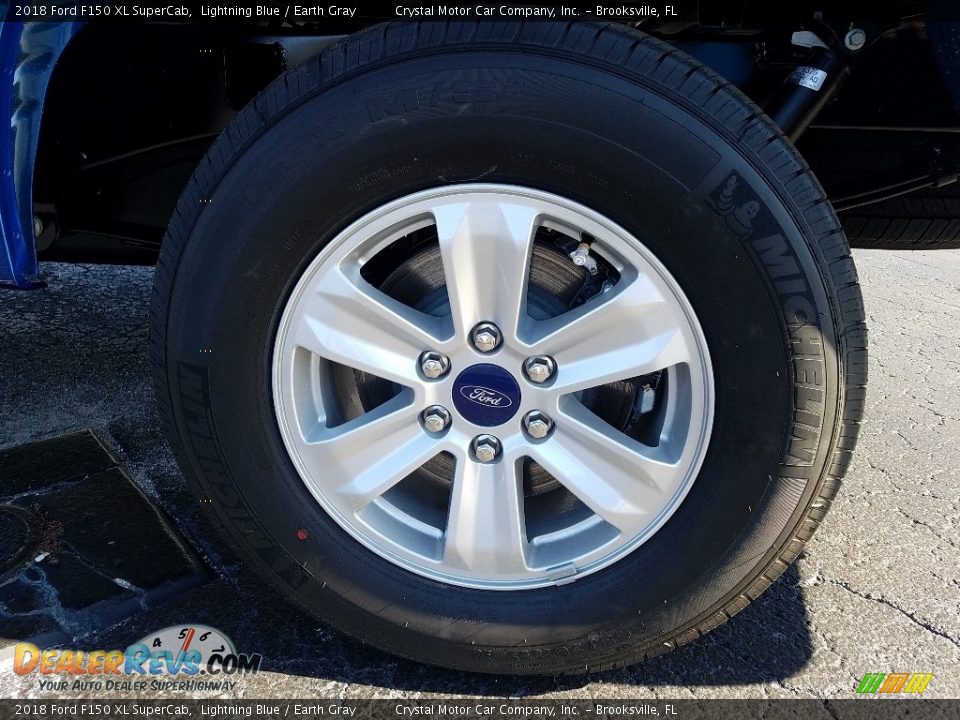 2018 Ford F150 XL SuperCab Lightning Blue / Earth Gray Photo #20
